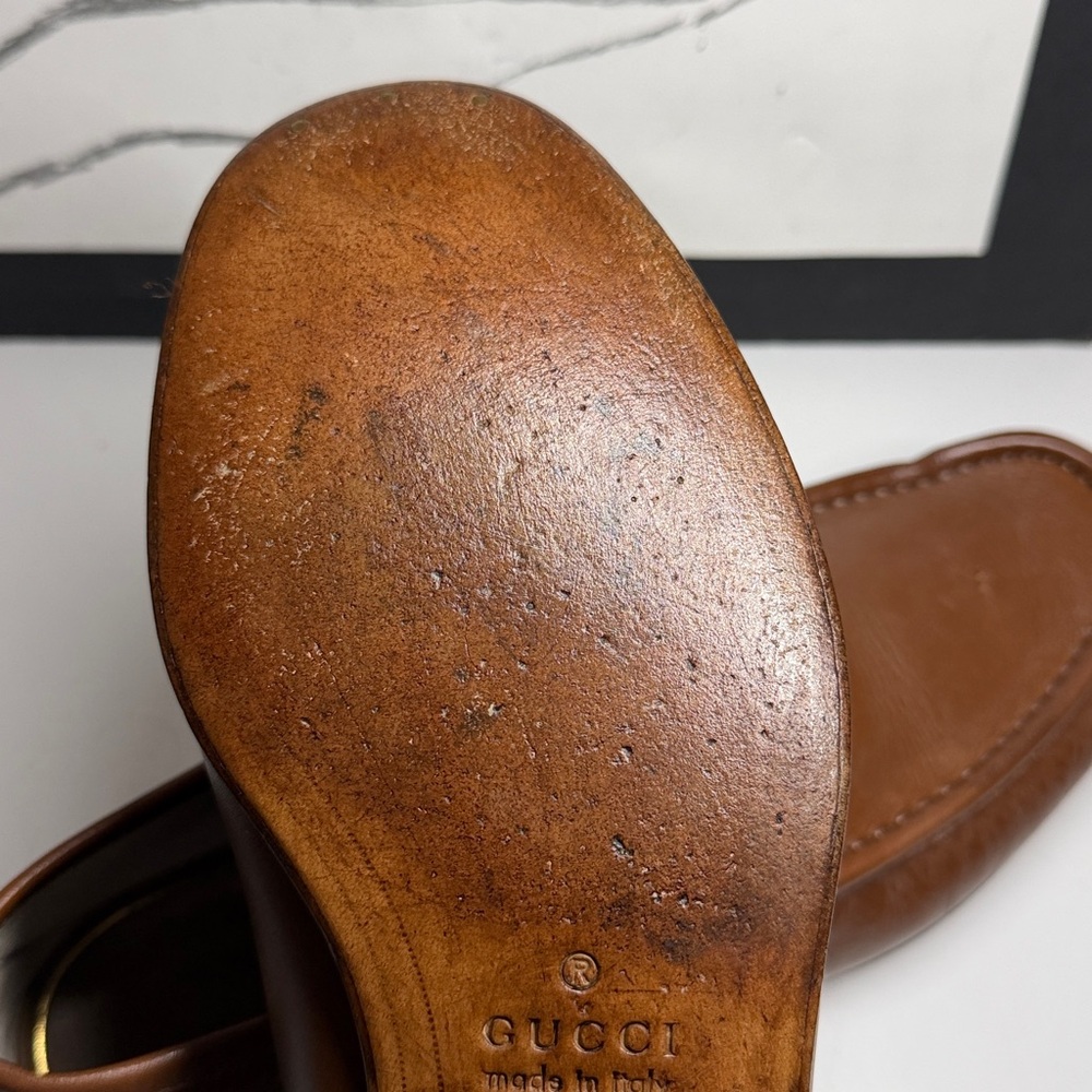 Gucci 60th Anniversary Horsebit 1953 Web Stripe Loafers Men’s Size US 8.5 - Picture 7 of 16